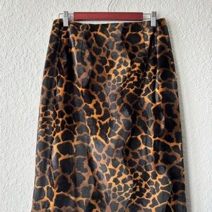 Harve Bernard Leopard Print Women's Skirt